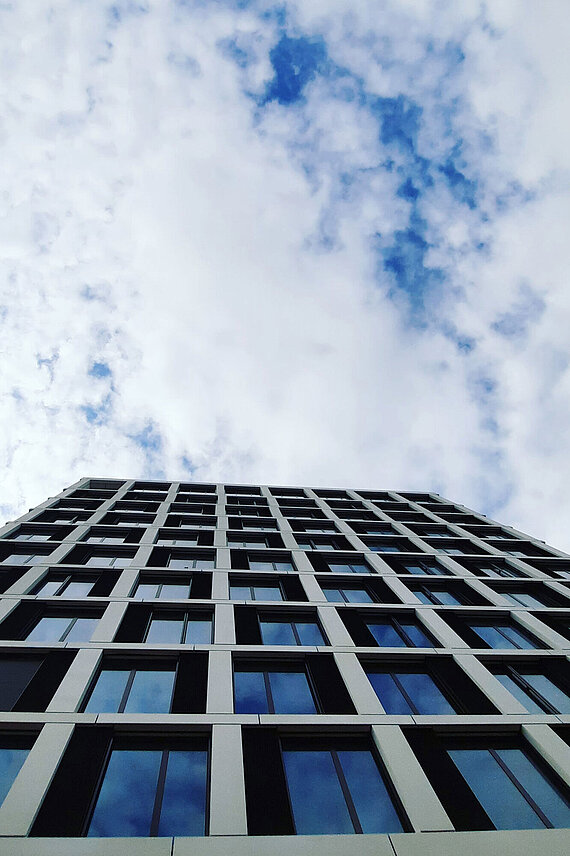 Turm Blauer Bock - Ansicht von unten