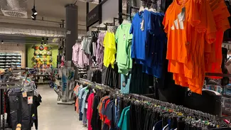 Blick in den Shop Intersport Grosse