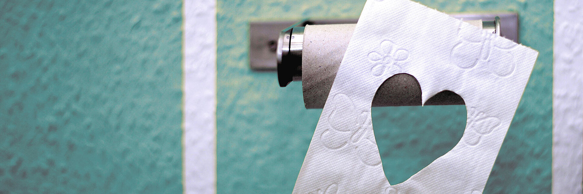 Toilettenpapier mit Herz