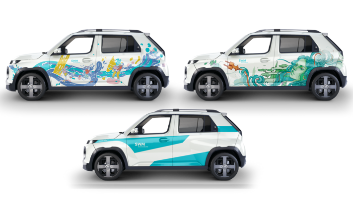 Bild mit allen Designs für E-Leasing Aktion Hyundai Inster