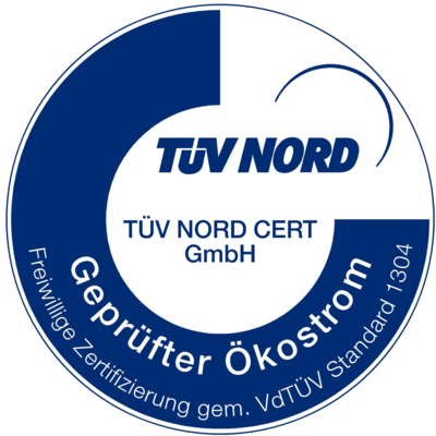 TÜV Nord geprüfter Ökostrom