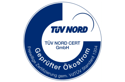 TÜV Nord geprüfter Ökostrom