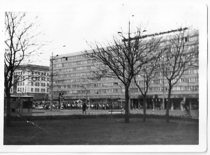 schwarz/weiß-Ansicht des Blauen Bocks 1988