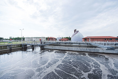 Klärwerk Magdeburg/Gerwisch Ansicht des Klärwerks Magdeburg / Gerwisch
