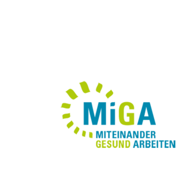Logo MIGA (Miteinander gesund arbeiten) der Weiterbildung von SWM 