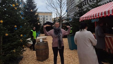 SWM Mitarbeiterin im SWM Winterwald