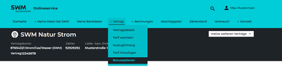 Grafik zur Erklärung an welcher Stellen man die Bonusoptionen findet