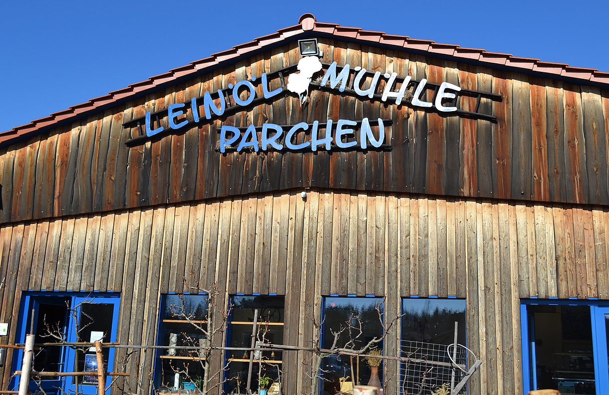 Außenansicht Leinölmühle Parchen