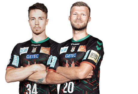 Handballer für Autogrammstunde beim SWM-Fan-Aktionstag
