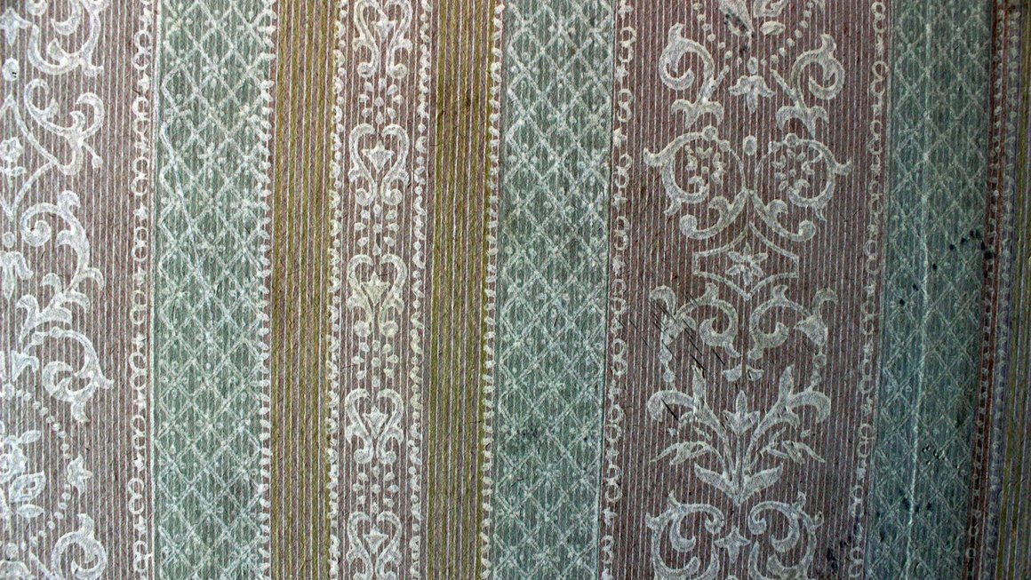 Alte Tapete im alten Blauen Bock