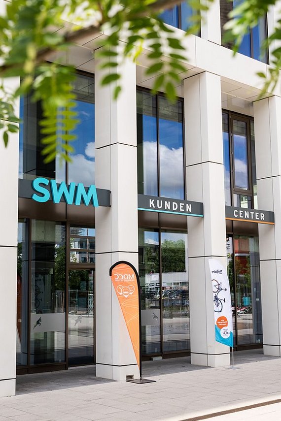 Außenansicht vom SWM Kundencenter