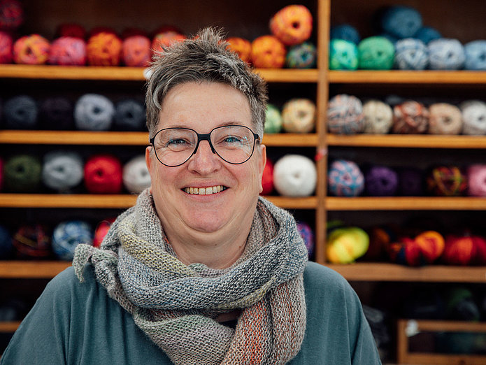 Portrait der Maschinistin