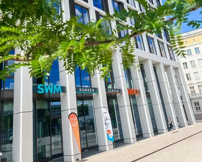 Außenansicht vom SWM Kundencenter