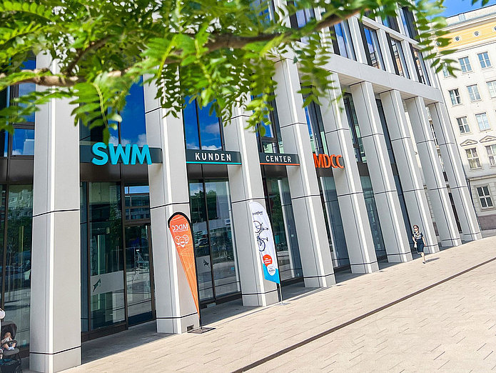 Außenansicht vom SWM Kundencenter