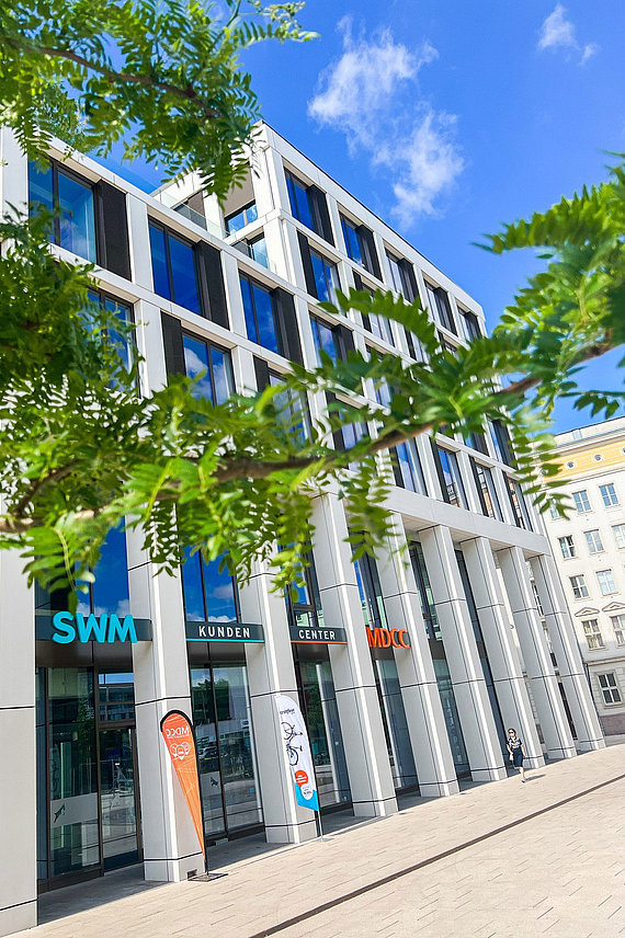 Außenansicht vom SWM Kundencenter