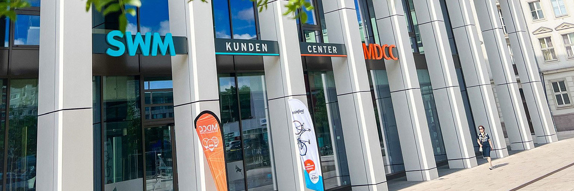 Außenansicht vom SWM Kundencenter