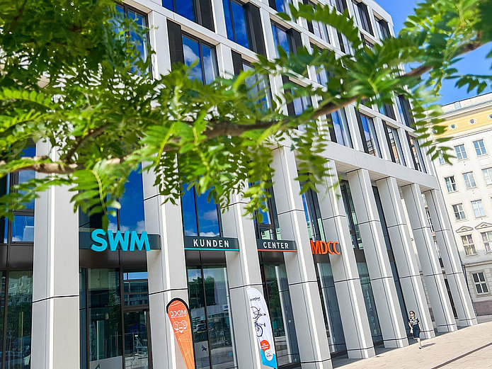 Außenansicht vom SWM Kundencenter