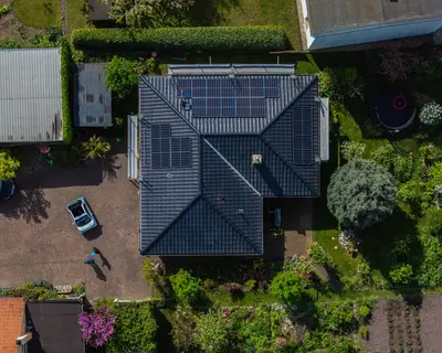 SWM PV Anlage auf Einfamilienhaus in Magdeburg
