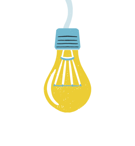 Illustration einer Glühbirne