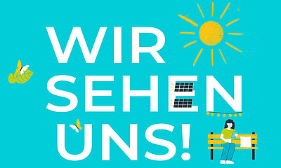 Webbanner Illustration Grüne Messe