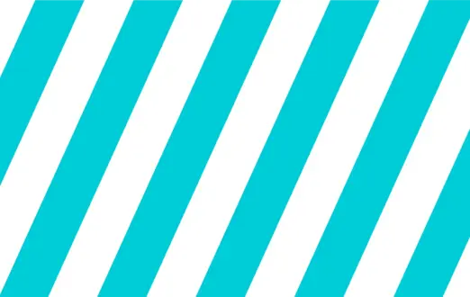 Grafik mit weißen und türkisen Streifen
