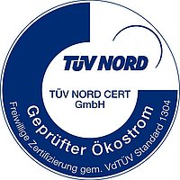 TÜV Nord geprüfter Ökostrom