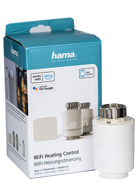 smartes Heizungsthermostat der Marke Hama mit Originalverpackung