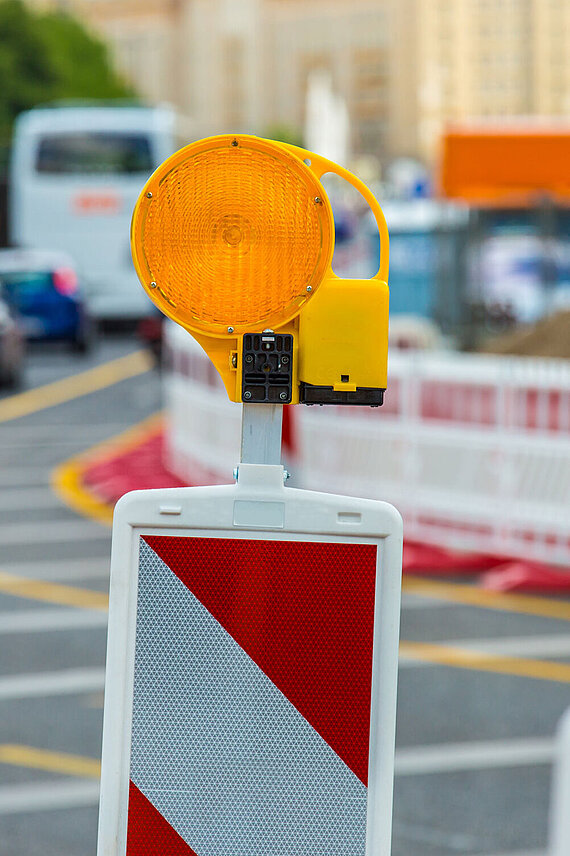 Straßenbaustelle