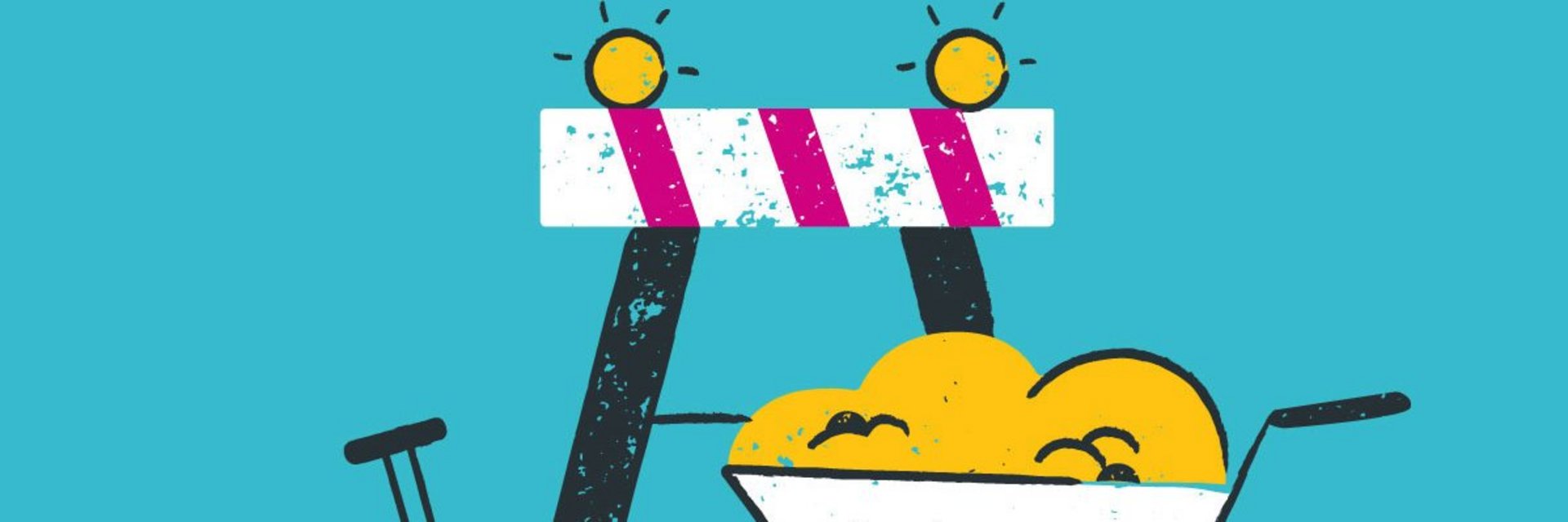 Illustration einer Baustelle