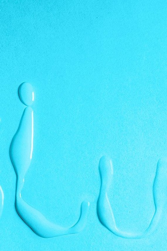 Blub-Schriftzug aus Wasser