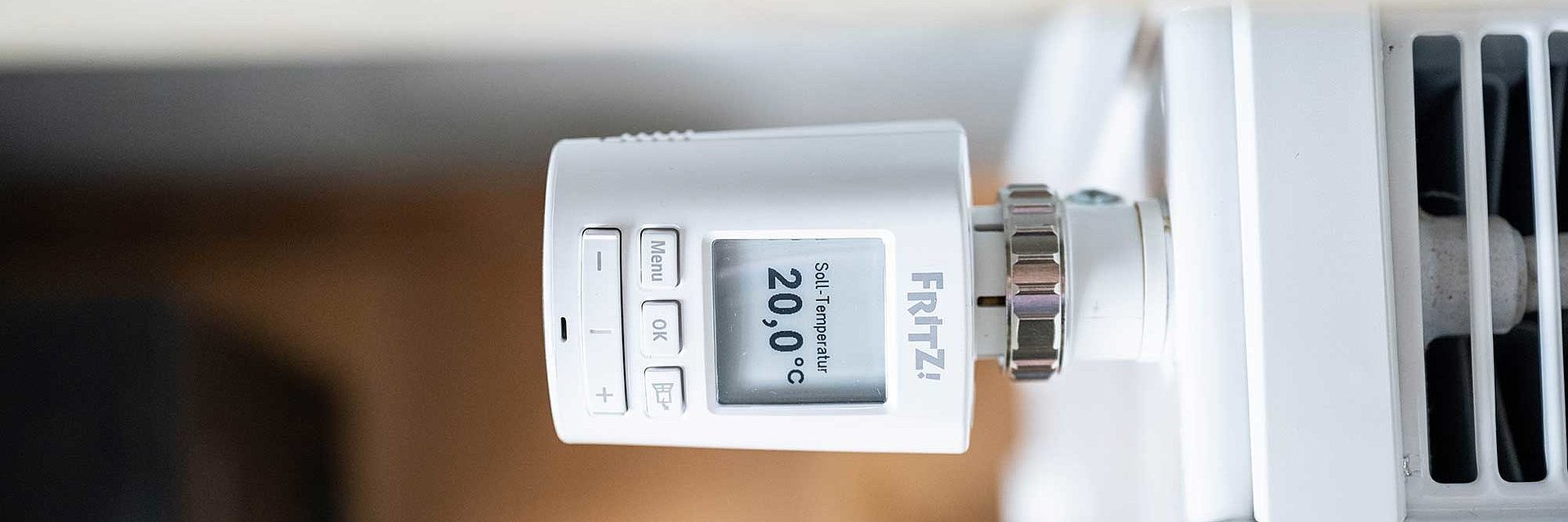 Smartes Fritz Thermostat am Heizkörper