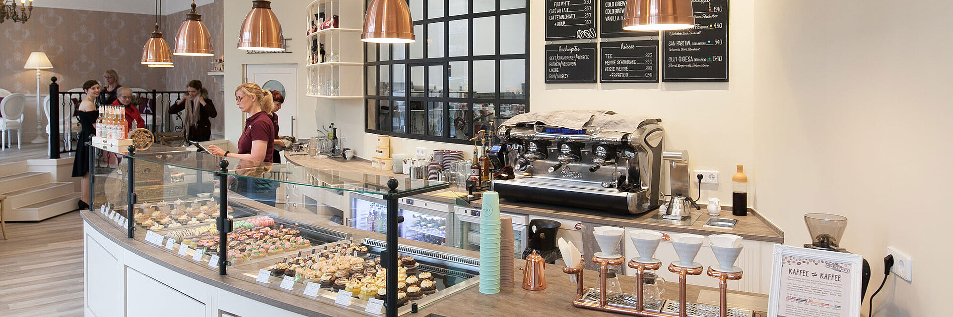 Blick in das Cafe von Madmoiselle Cupcake