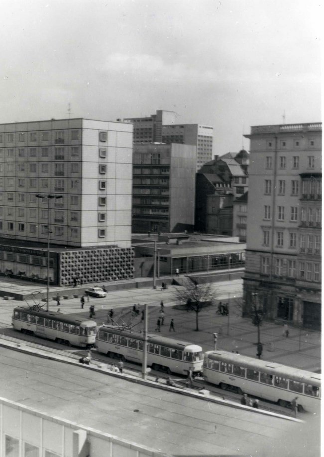 Ausblick aus einer Wohnung im alten Blauen Bock Richtung Nordabschnitt