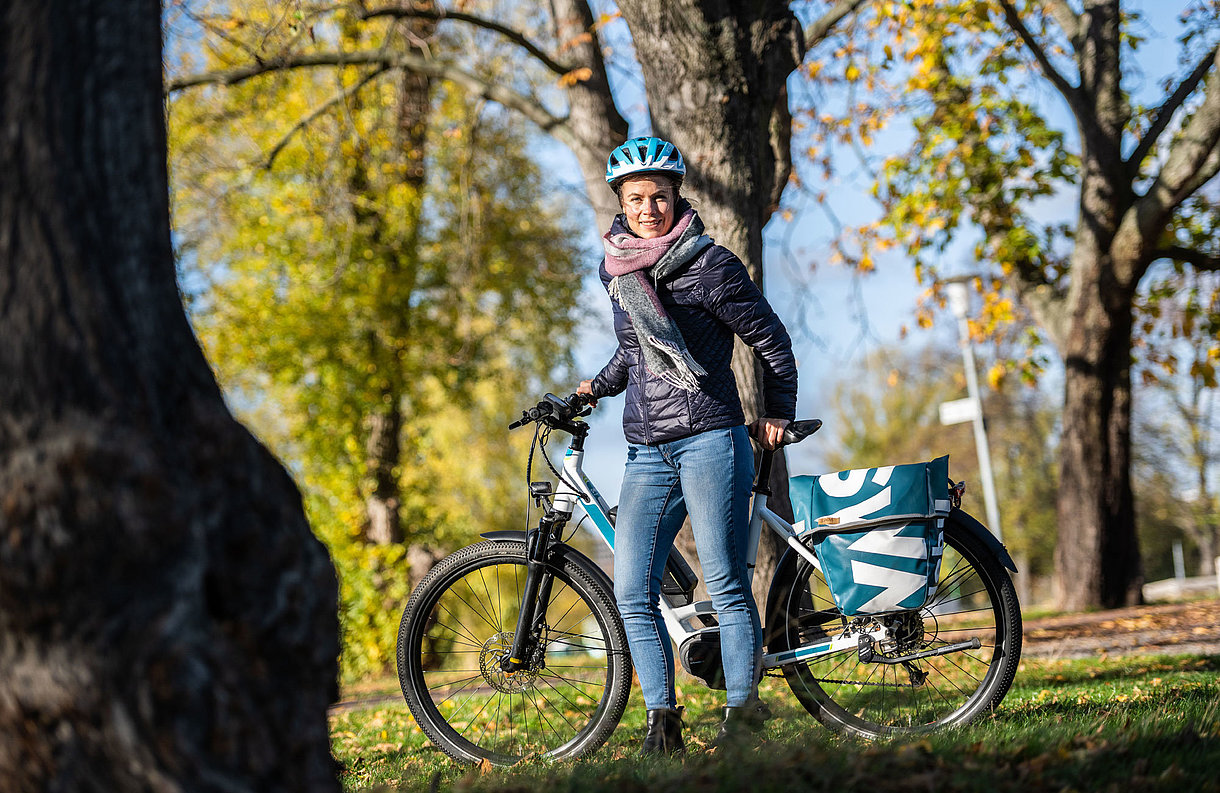 SWM Fahrradtasche SWM Fahrradtasche genähnt aus alten SWM Werbebannern